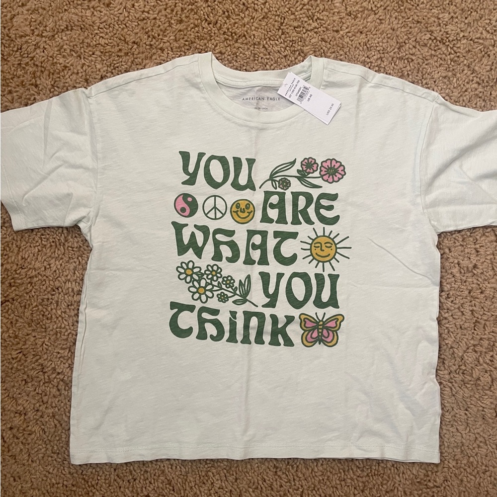 American Eagle t-shirt • PEACE• brand new with tags - size XS